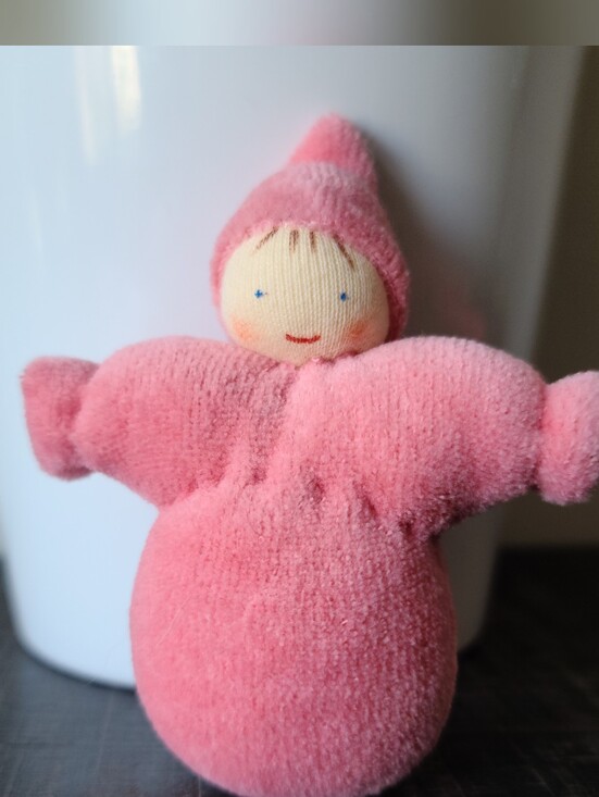 Grimms Other - NWOT Grimm's Wooden Toys Small Pink Waldorf Doll